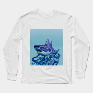 Blue Shark Long Sleeve T-Shirt